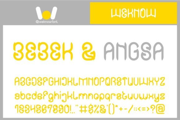Bebek and Angsa Display Font for Handmade Creations