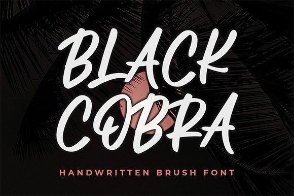 Black Cobra: A Modern Script Font for Editorial Design