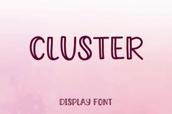 Cluster: A Modern Display Font for Eye-Catching Campaigns