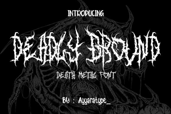 Deadly Ground Font for Horror-Themed Branding and Display Use