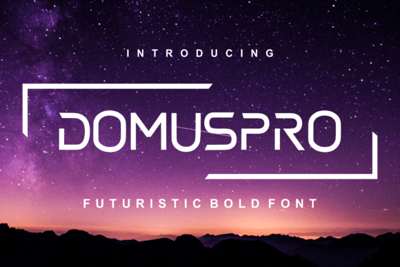 Domus Pro: A Futuristic Display Font for Creative Projects