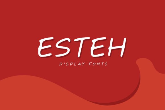 Esteh: A Bold Display Font for Creative Branding Projects