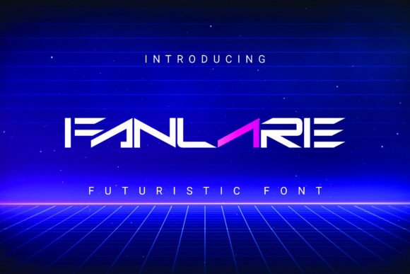 Fanlare: A Futuristic Display Font for Bold Digital Designs