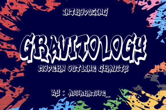 Gravitology Font for Handmade and Commercial Projects