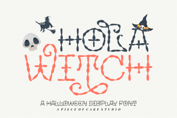 Hola Witch Font for Halloween Crafts and More