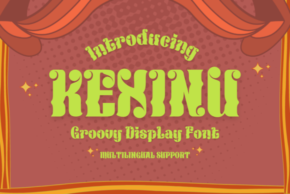 Kexinu: A Psychedelic Display Font for Bold Campaigns