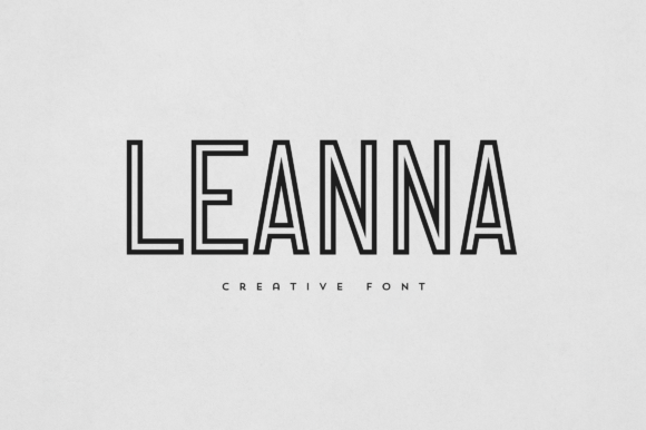 Leanna: A Display Font for Handmade Creations and Branding