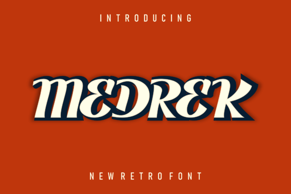 Medrek: A Bold Display Font for Branding and Design