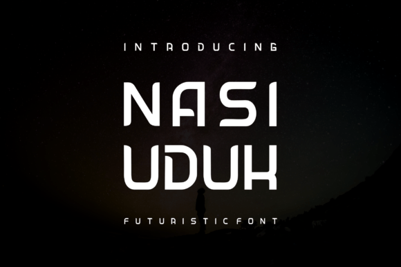 Nasi Uduk: A Futuristic Display Font for Modern Editorial Design