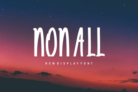 Nonall: A Charming Display Font for Handmade Creations
