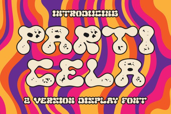 Particela: A Groovy Display Font for Handmade Creations