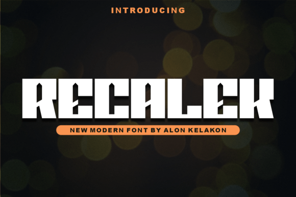 Recalek: A Modern Display Font for Editorial Design