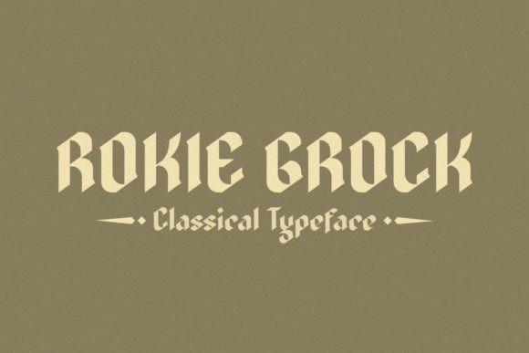 Rokie Grock Font for Bold and Modern Branding