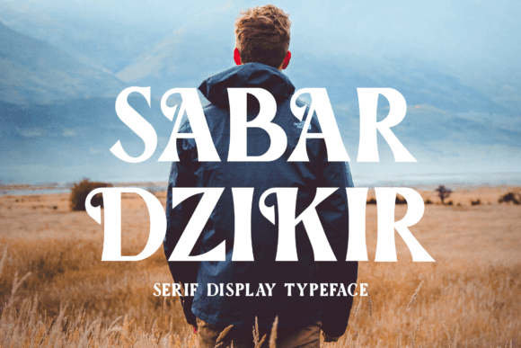 Sabar Dzikir Font for Chic Branding and Display Needs