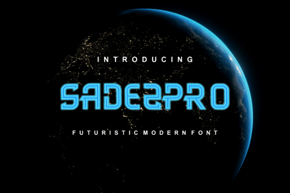 Sadez Pro: A Futuristic Display Font for Bold Editorial Design