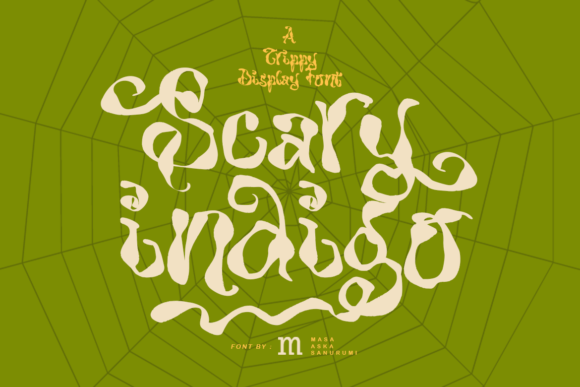 Scary Indigo: A Spooky Display Font for Web Design