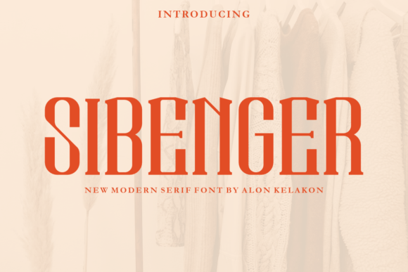 Sibenger: A Stylish Display Font for Modern Branding