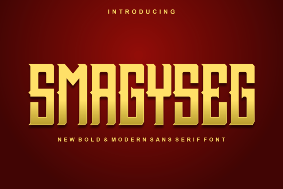 Smagyseg Display Font for Eye-Catching Branding