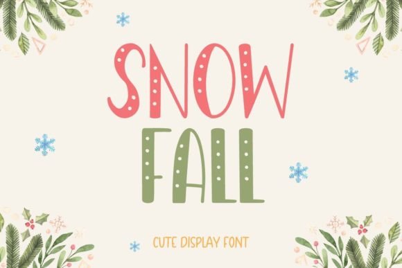 Snowfall Font for Eye-Catching Campaign Designs
