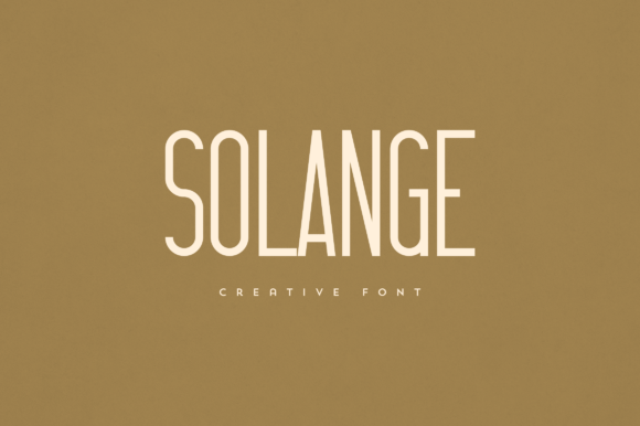 Solange – A Display Font That Elevates Branding Projects