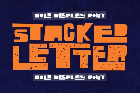 Stacked Letter: A Whimsical Display Font for Editorial Design