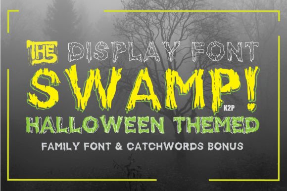 Swamp Font for Spooky and Stylish Craft Projects
