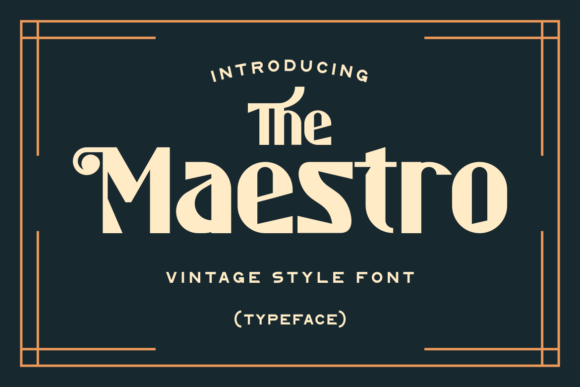 The Maestro: A Stylish Display Font for Editorial Elegance