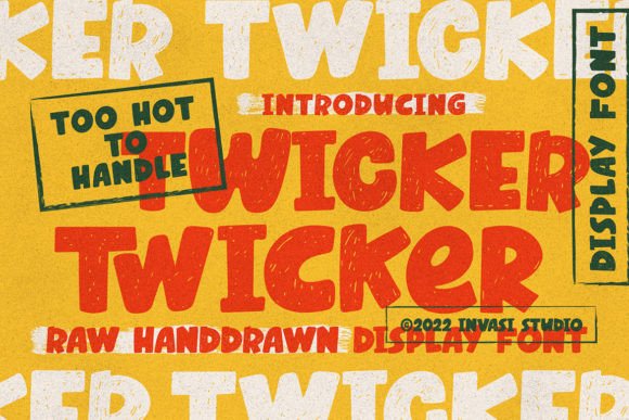 Twicker: A Playful Display Font for Bold Branding
