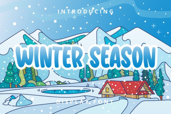 Winter Season Font for Handmade and Commercial Craft Projects