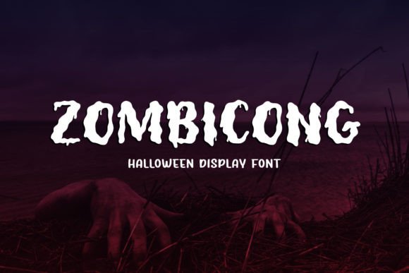 Zombicong: A Halloween Display Font for Spooky Branding