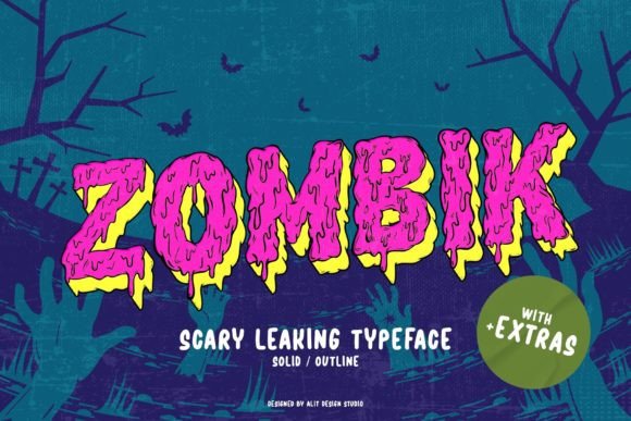 Zombik Font for Halloween and Horror-Themed Designs